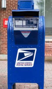 what do you call those blue metal box usps|post office blue boxes.